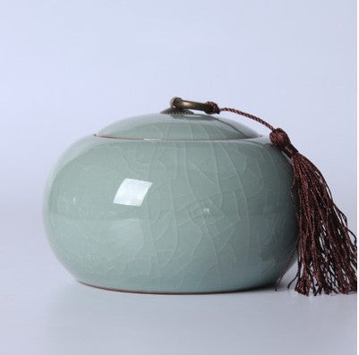 Large Ceramic Tea Storage Jar – Handmade Sealed Container for Pu’Er & Loose Leaf Tea