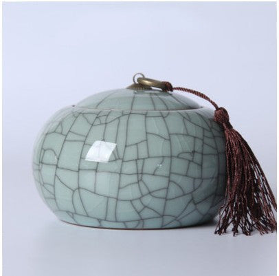 Large Ceramic Tea Storage Jar – Handmade Sealed Container for Pu’Er & Loose Leaf Tea