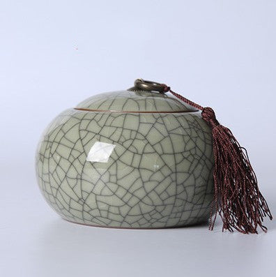 Large Ceramic Tea Storage Jar – Handmade Sealed Container for Pu’Er & Loose Leaf Tea