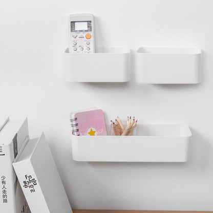 Wall-mounted Desktop Storage Box Without Perforation Wall-mounted