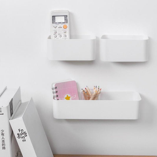 Wall-mounted Desktop Storage Box Without Perforation Wall-mounted