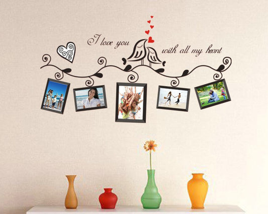 Black Photo Frame Combination Stickers Sofa Glass