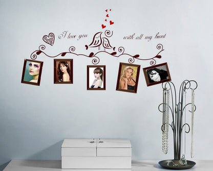 Black Photo Frame Combination Stickers Sofa Glass