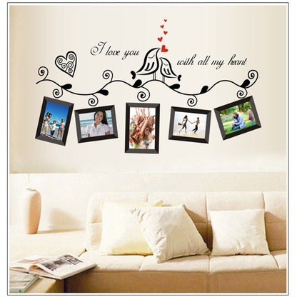 Black Photo Frame Combination Stickers Sofa Glass