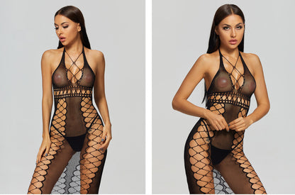 Sexy Lingerie Erotic Hot Women Bodystocking Bodysuits  Crotch Tights Transparent Body Stockings Sex Clothes Mesh Underwear ShopWithASmile7.com