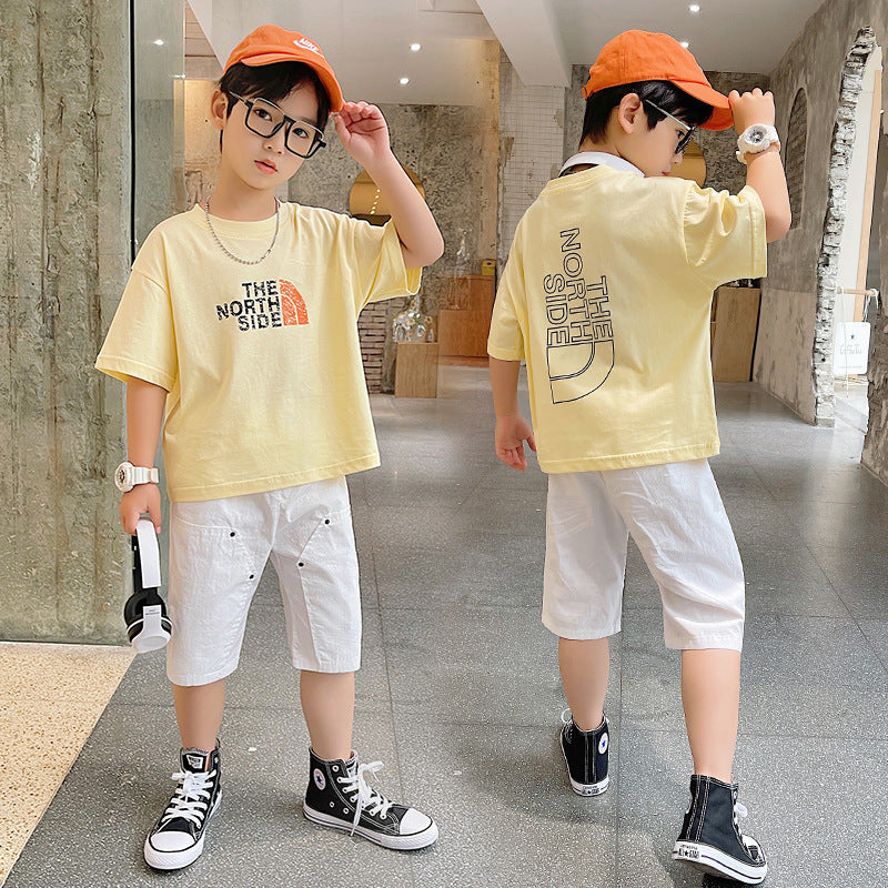 Summer Big Boy Handsome Tops, Children's Summer Clothes, Thin Style, Western Style ShopWithASmile7.com