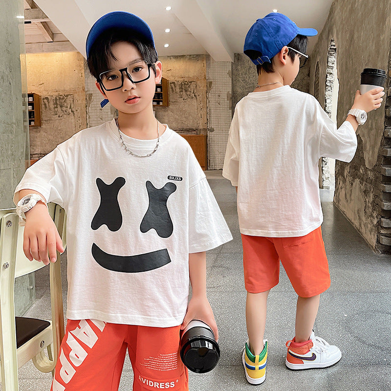 Summer Big Boy Handsome Tops, Children's Summer Clothes, Thin Style, Western Style ShopWithASmile7.com