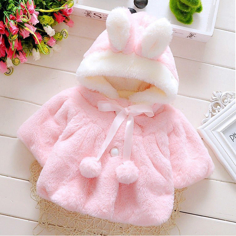 Samantha Rabbit Hood Coat ShopWithASmile.com