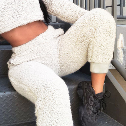 Fallwinter New Style Casual Pants Women's Solid Color Slim Fit