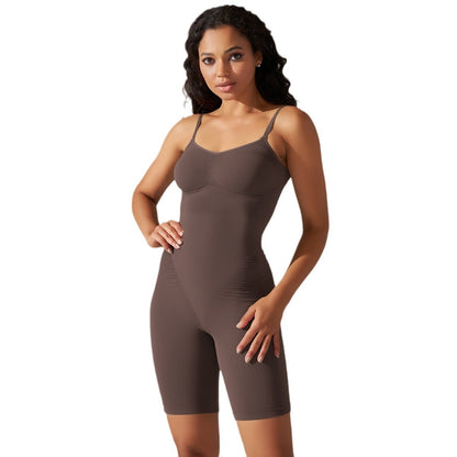High Elastic Jumpsuit Shorts Sports Running Fitness Clothes Women ShopWithASmile7.com