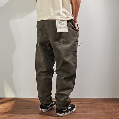 Loose Casual Pants Men's Pure Cotton Workwear Trousers
