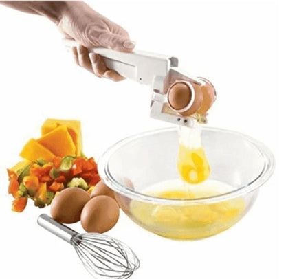 Egg Shell Cracker Handheld Plastic Egg Breaker Egg Opener Creative Egg Separator Tool Kitchen Gadgets ShopWithASmile7.com
