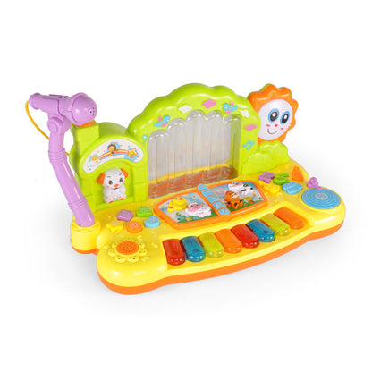 Multifunctional children's fountain keyboard