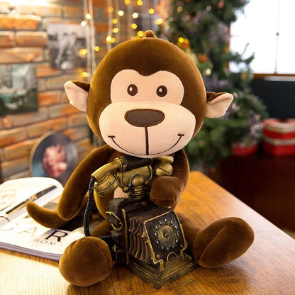 Cartoon monkey plush doll
