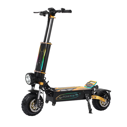 6000W Electric Scooter – 60V 40Ah Battery, 11” Off-Road Tires, 85KM Max Speed, Dual Drive, Foldable Design