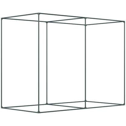 Outsunny 6' X 3' Crop Cage, Plant Protection Tent With Zippered Doors For Vegetable Garden, Backyard