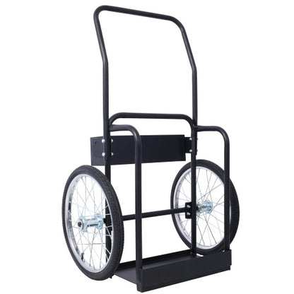 Large Dual Oxygen Tank Cart Dolly Double Cylinder Cart, 20 Pneumatic Wheels Includes Two Fastening Belts