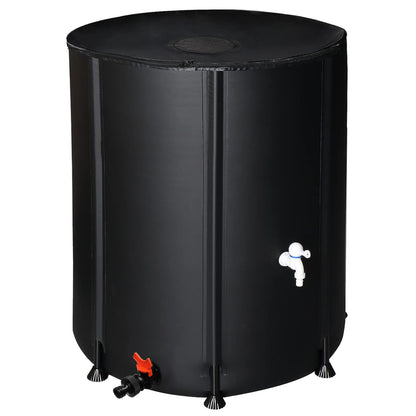 132gal Black PVC Foldable Rain Bucket