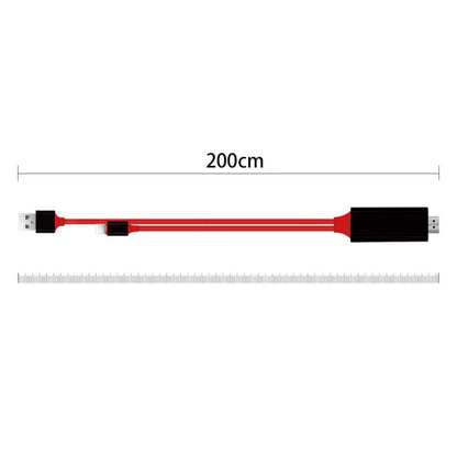 Type-C To HDMI Three In One Mobile Phone Projection Cable ShopWithASmile7.com