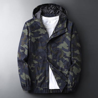 Men's Casual Hooded Camouflage Printed Jacket ShopWithASmile7.com
