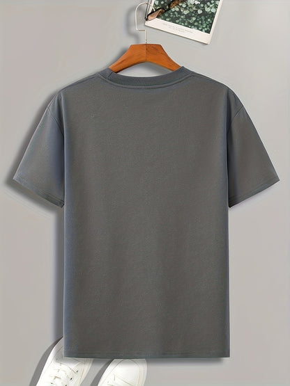 There Is Such A Body Men's Printed T-shirt, Casual Quick Drying Breathable T-shirt, Running Training Short Sleeved T-shirt
