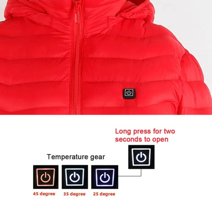 New Heated Jacket Coat USB Electric Jacket Cotton Coat Heater Thermal Clothing Heating Vest Men's Clothes Winter My Store
