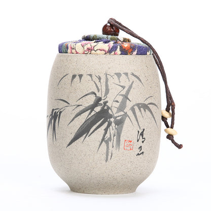 Tea can container portable