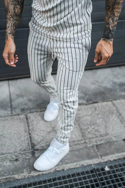 European and American Spring and Autumn Striped Suit