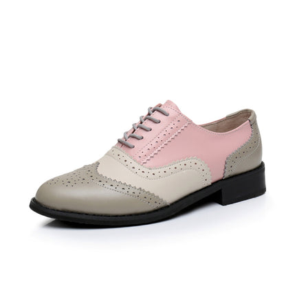 British style color matching shoes