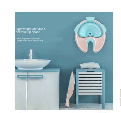 Mobile Salon Portable Foldable Silicone Shampoo Basin with Drain Tube Plastic