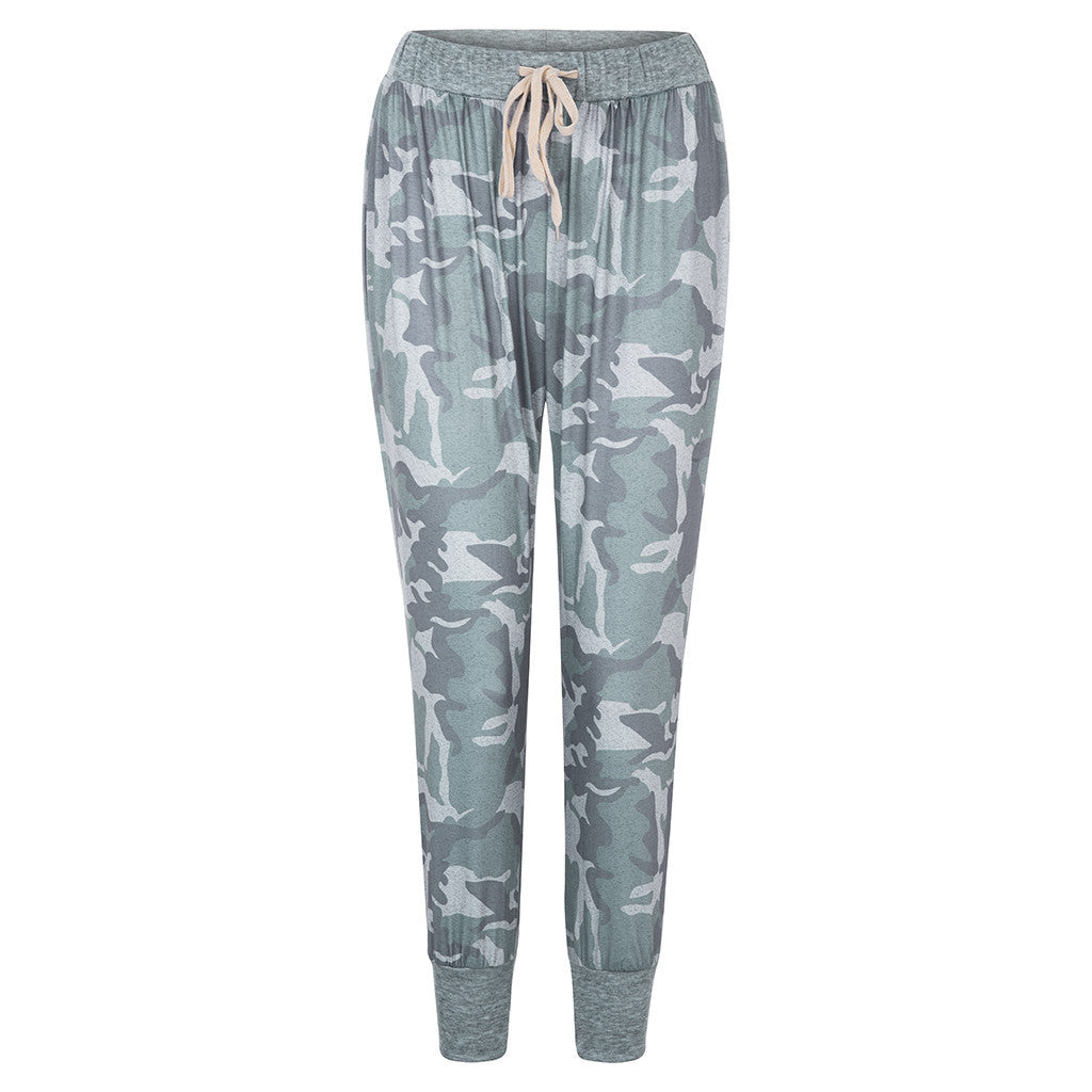 Camo print casual drawstring Jogger ShopWithASmile.com