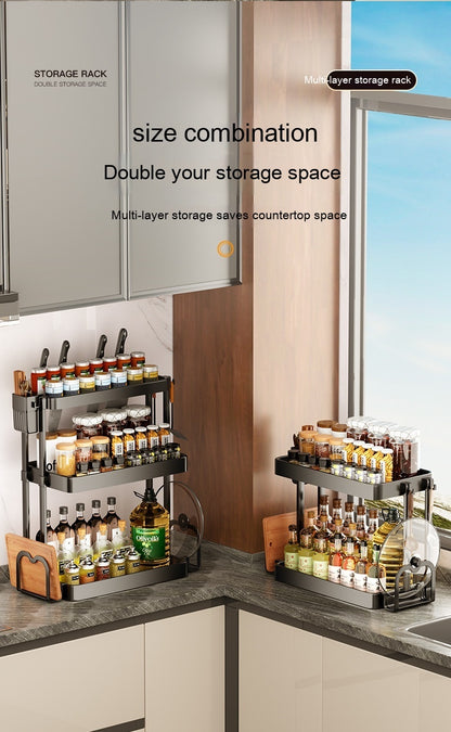 Kitchen Rack For Seasoning Multi-layer Storage Kitchen Supplies ShopWithASmile.com