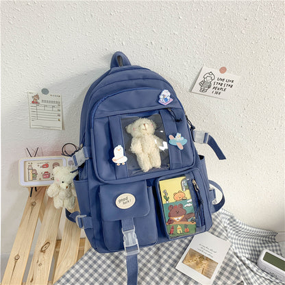 Large-capacity Schoolbag Female Korean Cartoon Backpack ShopWithASmile7.com