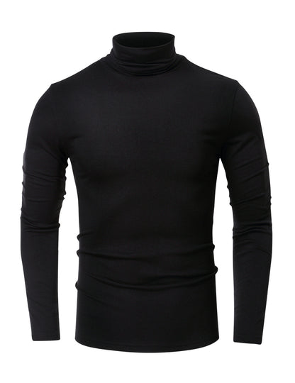 Turtleneck Men's European And American Long Sleeve T-Shirt