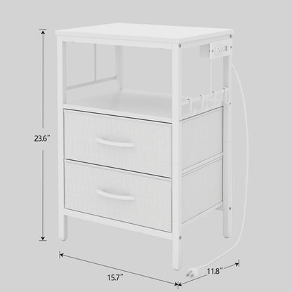 Bedside Table With Charging