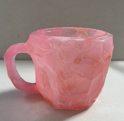 400ml Resin Mineral Crystal Coffee Mugs With Handles Elegant Fake Mineral Crystal Cup For Workplace Home Decor Christmas Gift Kitchen Gadgets ShopWithASmile7.com