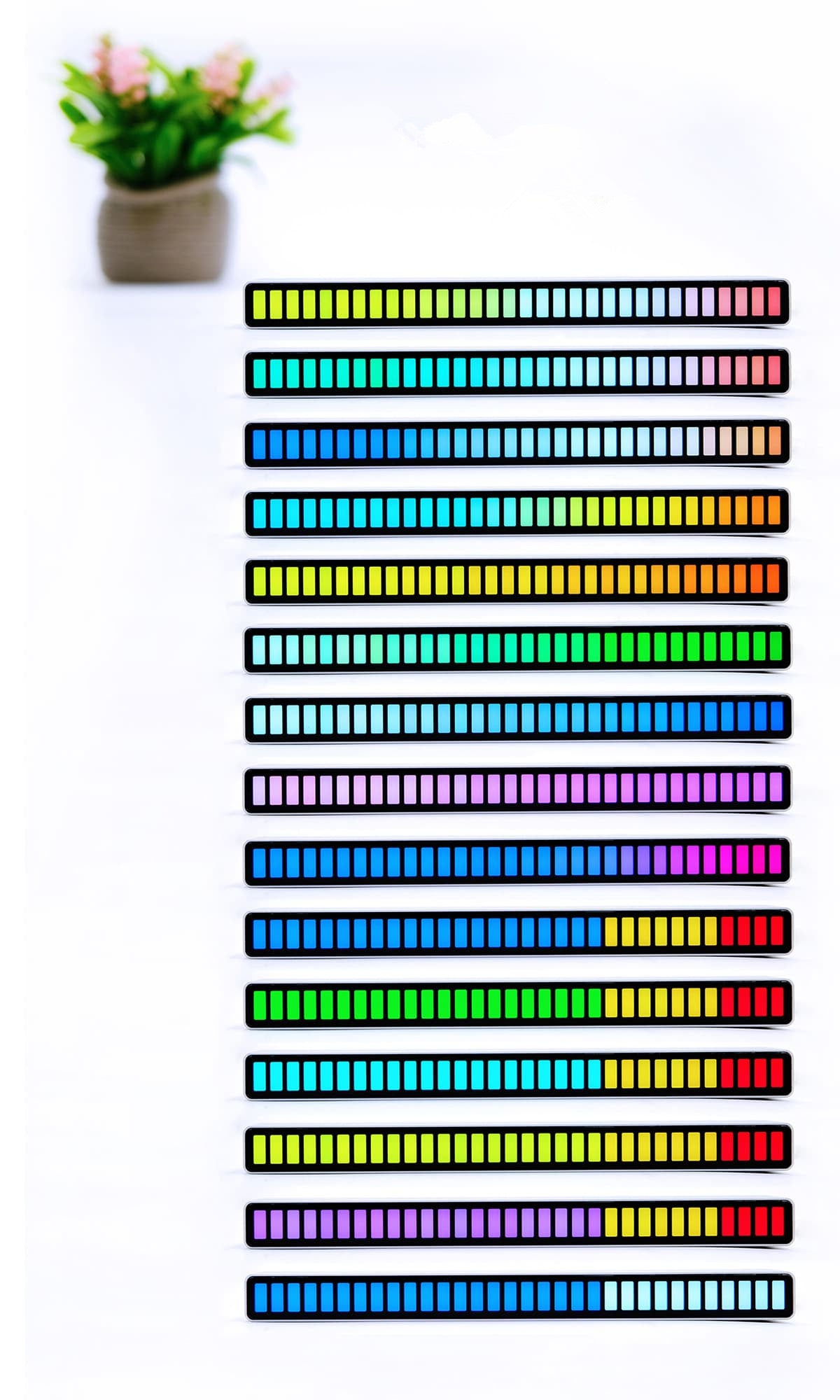 Ambient Light Voice-activated Sensor Pickup Car USB