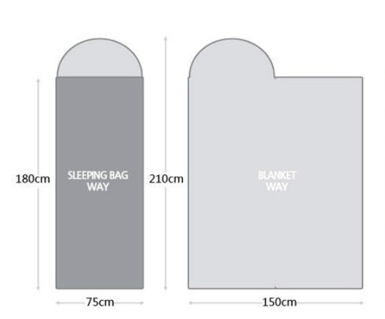 Outdoor Camping Sleeping Bag Portable Light Waterproof Travel Hiking Sleeping Bag With Cap ShopWithASmile7.com