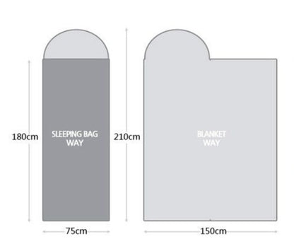 Outdoor Camping Sleeping Bag Portable Light Waterproof Travel Hiking Sleeping Bag With Cap ShopWithASmile7.com