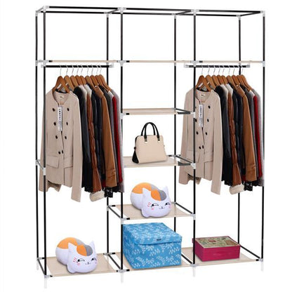 Non Woven Wardrobe With 5 Layers And 9 Compartments