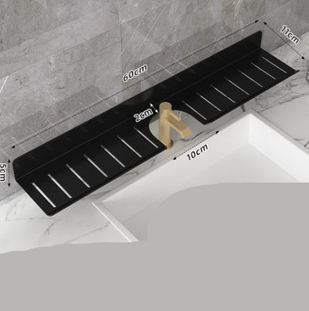 U Shaped Hole Free Bathroom Faucet Rack ShopWithASmile7.com