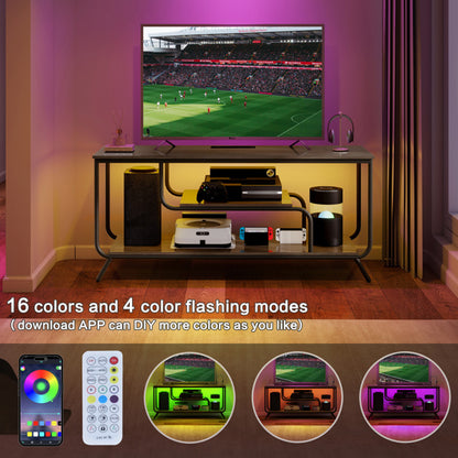 TV Cabinet With Power Socket And LED Lights