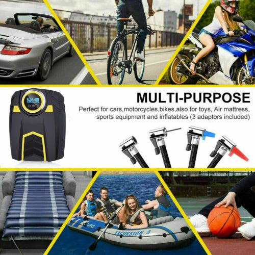 Electric Corded Car Tyre Inflator Portable Air Compressor  12V 150PSI