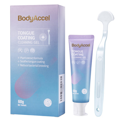 Bodyaccel Tongue Cleansing Gel Tongue Gel Tongue Brush Tongue Coating Clean  Breath Plant Extraction Formula No Preservatives Qinshuang Ice Peach Packs Of Two. ShopWithASmile7.com