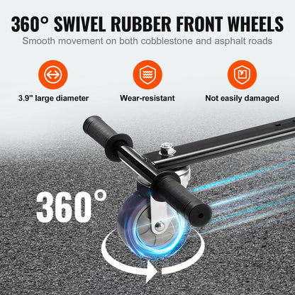 VEVOR Hoverboard Seat Attachment, Compatible With Hoverboards, Grips Control, Adjustable Frame Length And 220 LBS Load Capacity, Hover Board Go Karts Accessory, For Kids Adults