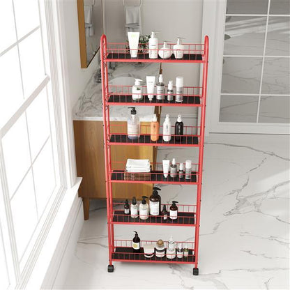 Red 6-story Rolling Cart
