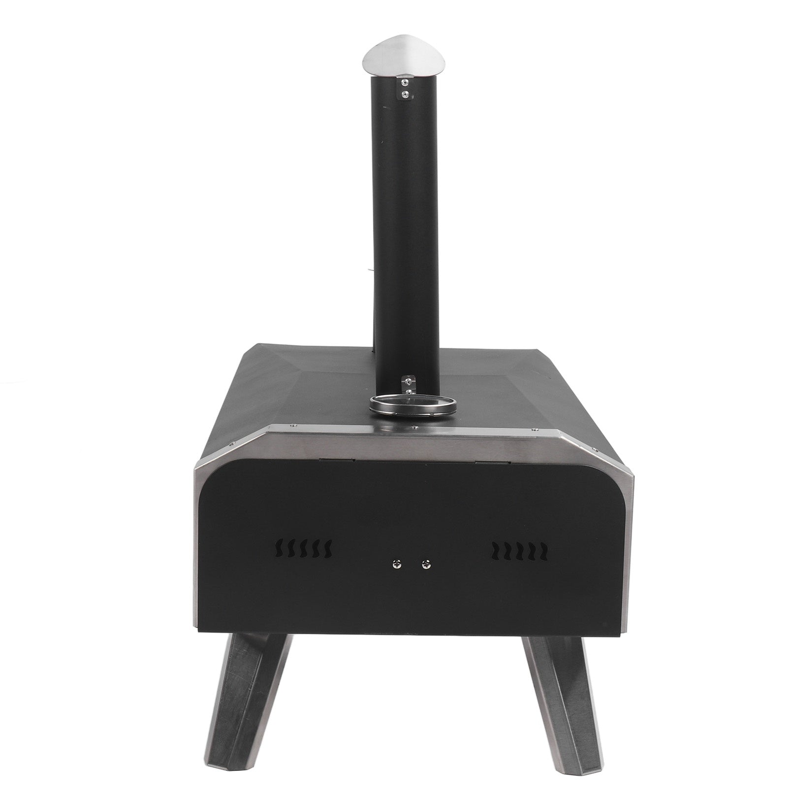 Outdoor Pizza Oven Wood Fired Maker Outside Stove 12in Portable Stainless Steel for Backyard ShopWithASmile.com