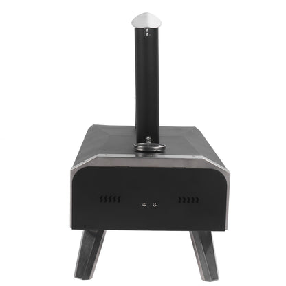 Outdoor Pizza Oven Wood Fired Maker Outside Stove 12in Portable Stainless Steel for Backyard ShopWithASmile.com