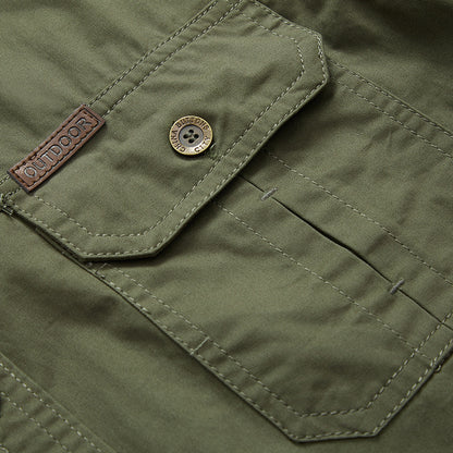 Autumn Workwear Shirt Men's Plus Size ShopWithASmile.com