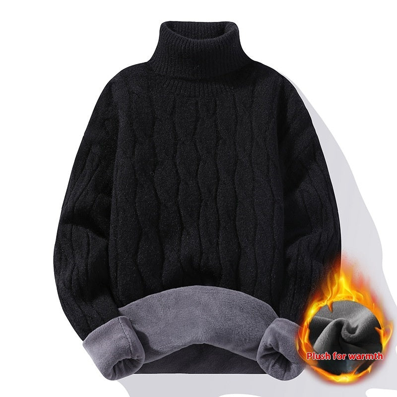High Neck Velvet Thickening Thermal Sweater ShopWithASmile7.com